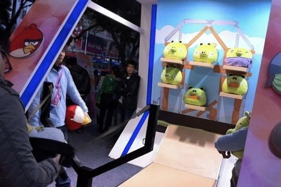 Copia del Angry Birds en una feria China