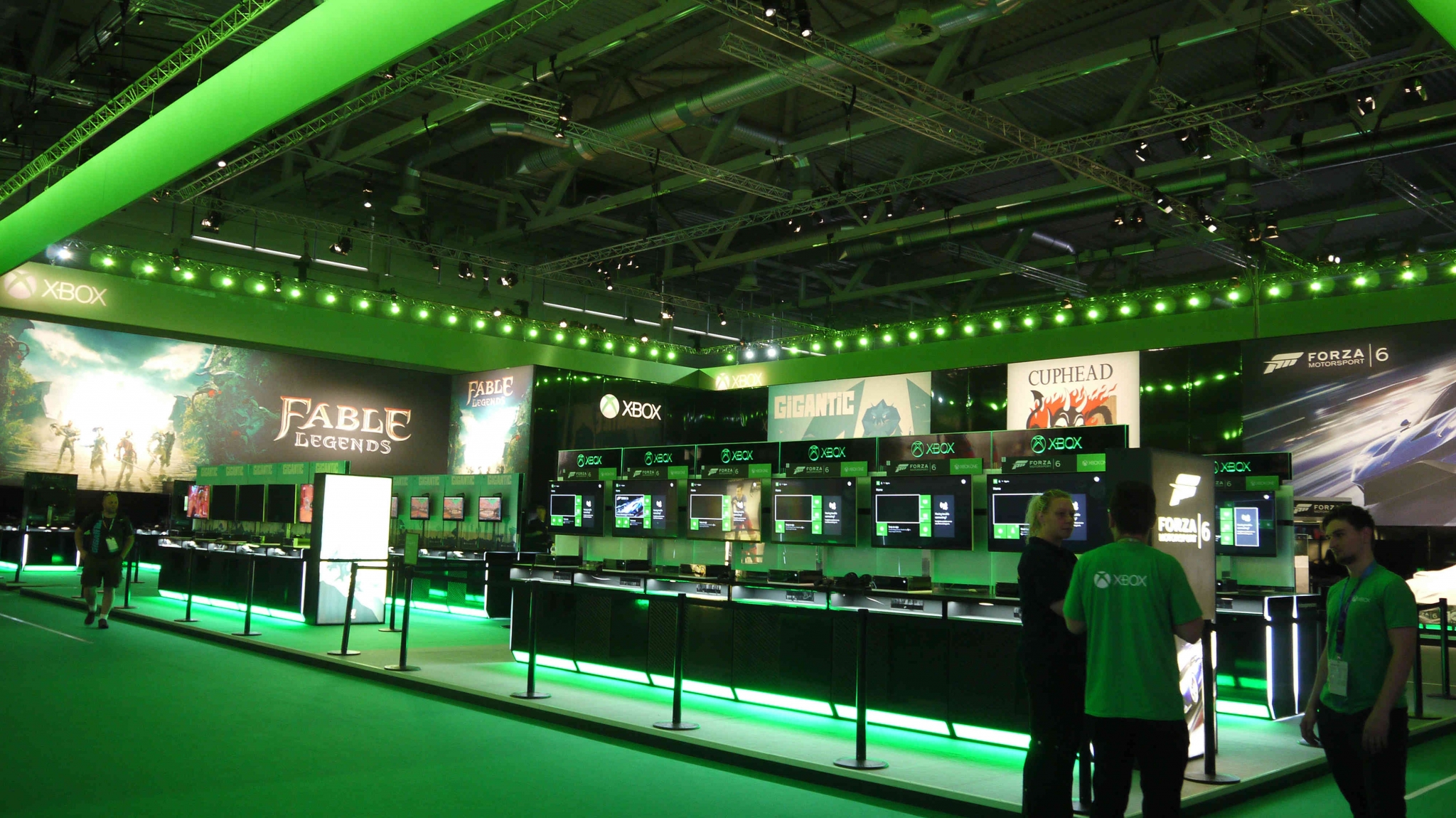 Espacio donde Microsoft presentó sus novedades en la Gamescom 2015 TAGS:undefined