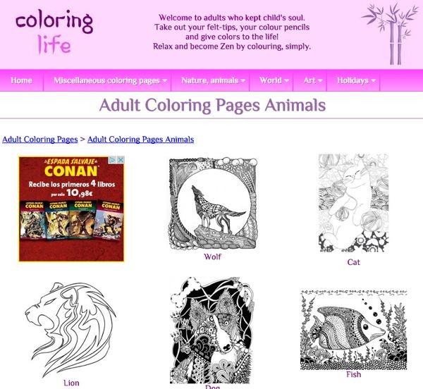 Libros De Colorear Para Adultos 5 Webs Para Imprimir Dibujos