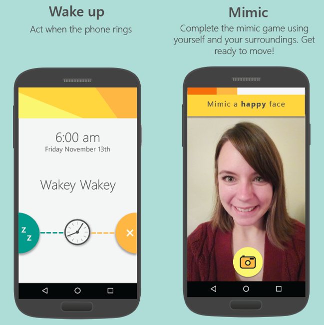 Mimicker Alarm, la app de Microsoft que te despierta con un juego cada mañana