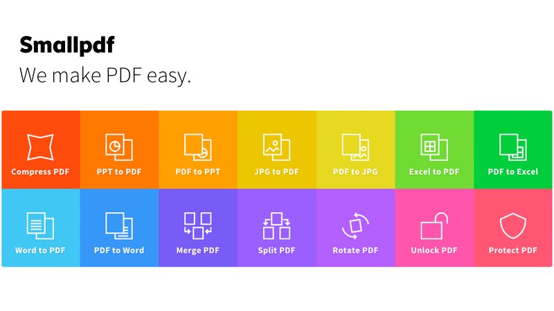 SmallPDF, colección de utilidades gratis online para trabajar con PDF