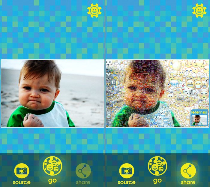 Fotomoji: convierte tus fotos o selfies en collages de emojis