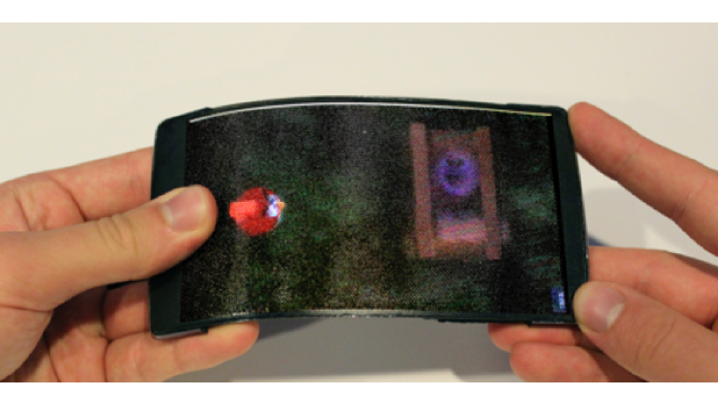 HoloFlex: prototipo de smartpone con pantalla fléxible y 3D