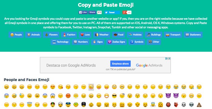 5 webs para copiar y pegar emojis, y usarlos donde quieras