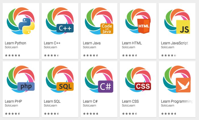 SoloLearn, una colección de apps de móvil para aprender a programar