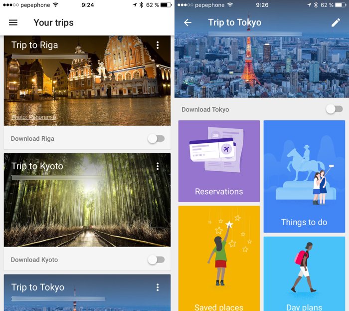 Google Trips te ayuda a planificar tus viajes fácilmente