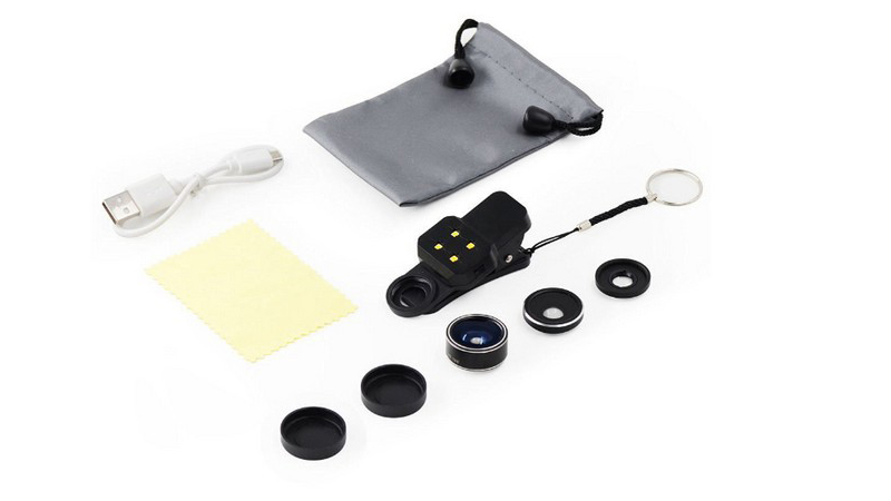 Amplía la cámara de tu smartphone con este kit de lentes de Kootek