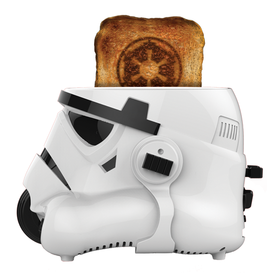 Tostadora de pan con forma de soldado imperial de Star Wars