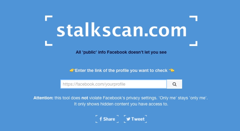 StalkScan: accede a toda la información pública que Facebook no te permite ver