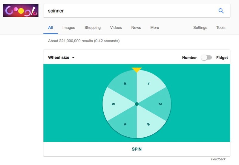 Spinner, el nuevo huevo de pascua de Google