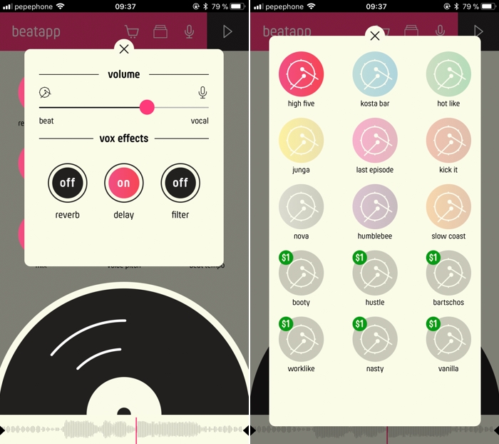 BeatApp: añade efectos a tus notas de voz en WhatsApp