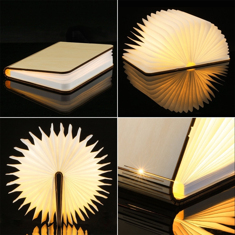Una preciosa lámpara en forma de libro
