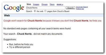not stumbled on chuck norris