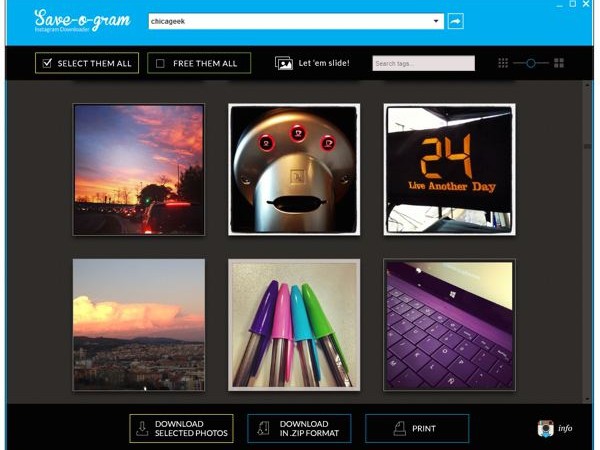 Cómo descargar fotos de Instagram con Save-o-gram