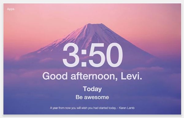 Momentum, la extensión de Chrome que te motiva
