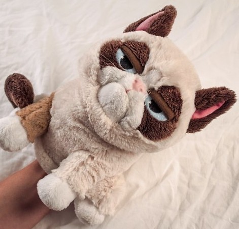 Pon un peluche del Gato Gruñón en tu vida
