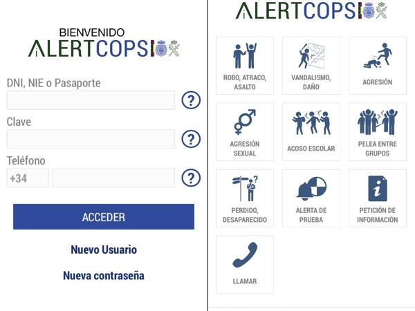 AlertCops, la app para avisar de emergencias a la Policía