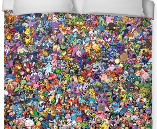 Atrapa a todos los 721 Pokémons de este edredón