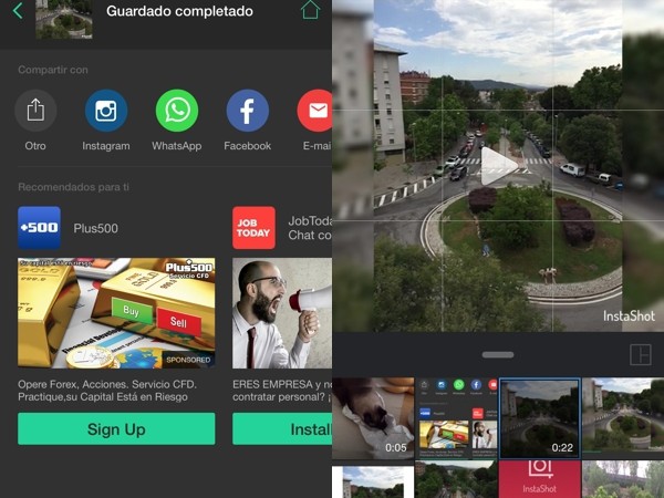 Edita tus vídeos para Instagram sin cortarlos con InstaShot