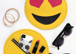 Un clutch con forma de emoticono que te puedes hacer tú