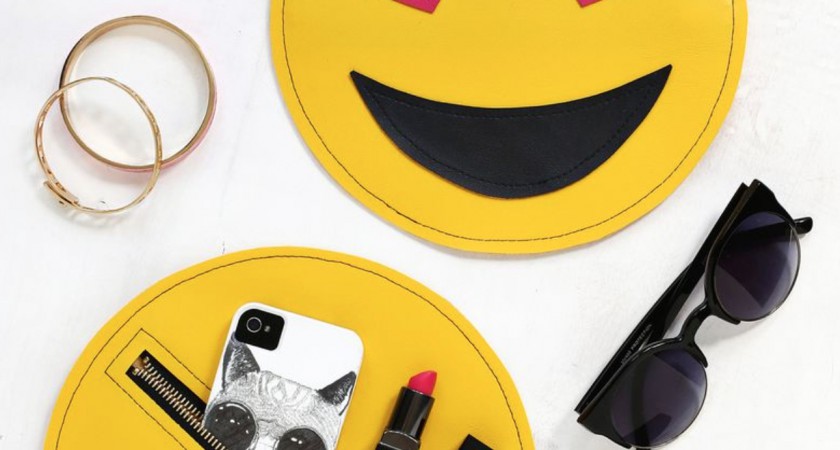 Un clutch con forma de emoticono que te puedes hacer tú