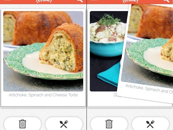 Tender, el Tinder de las recetas de cocina