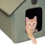 Casa de exterior plegable y calefactable para tu gato