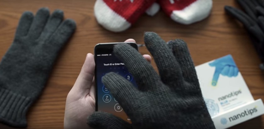 Usa cualquier guante con una pantalla táctil gracias a Nanotips
