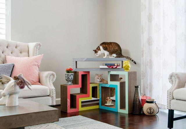 Katris, muebles en forma de Tetris para tu gato