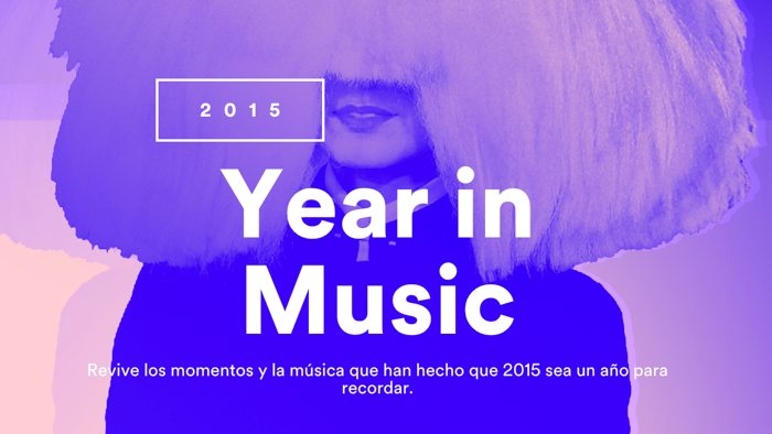 ¿Cómo ha sido tu año 2015 en música de Spotify?