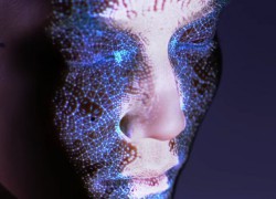 Así se ve el arte digital mapeado sobre un rostro