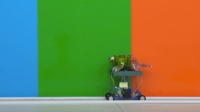 Un robot camaleón capaz de cambiar de color