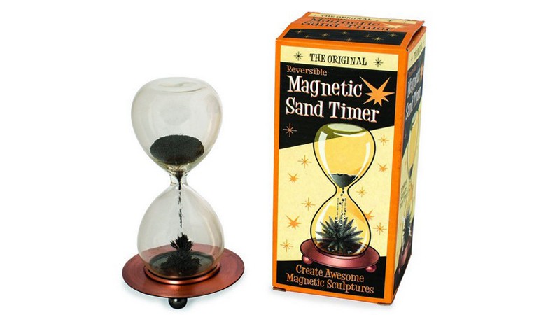 Cautivador reloj de arena magnético
