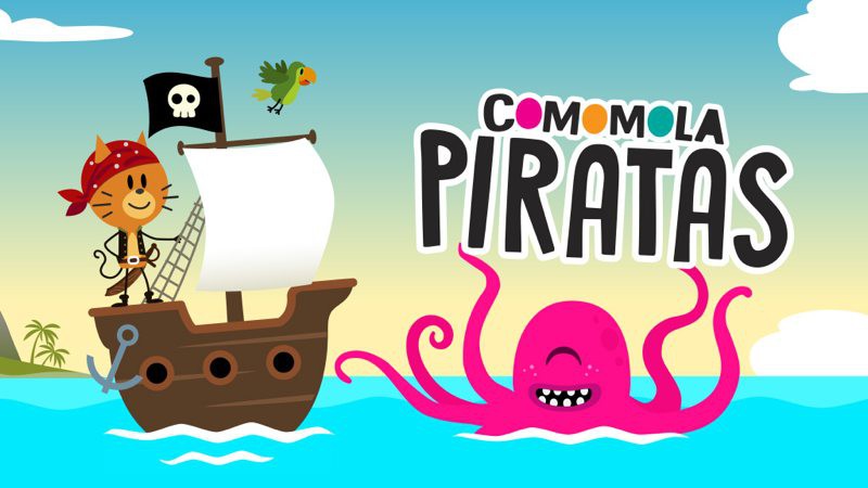 Comomola Piratas, un divertido cuento interactivo de piratas para los peques