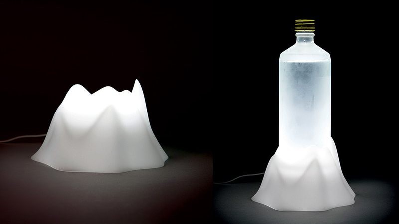 Volcano: una lámpara para iluminar tus vasos y botellas