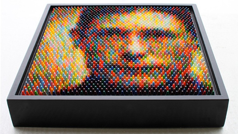 Arte creado con ceras de colores… pero no como crees