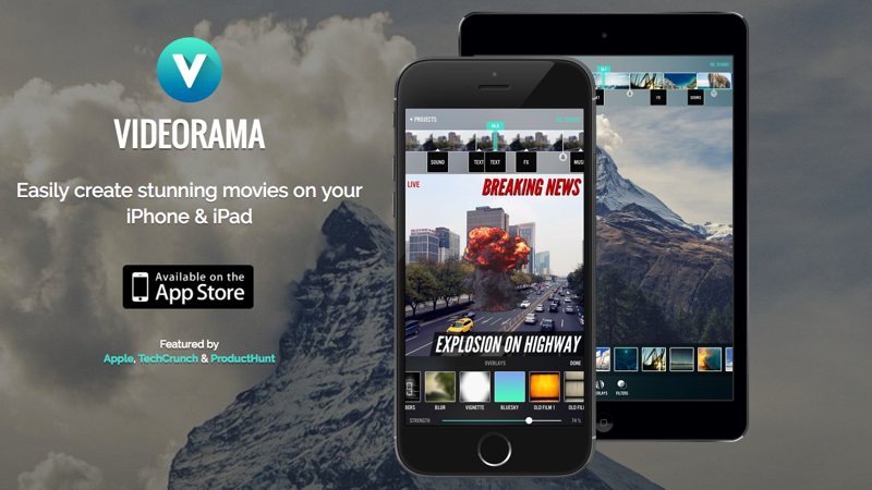 Videorama: edita y añade efectos a tus vídeos en iPhone con esta fantástica app