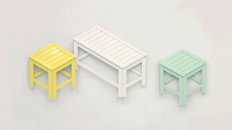 Estos muebles plegables también te sirven como decoración