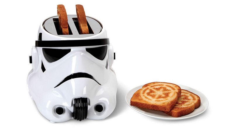 Tostadora de pan con forma de soldado imperial de Star Wars