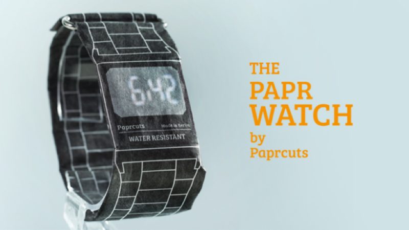 Paprcuts Watch, un reloj de pulsera… de papel