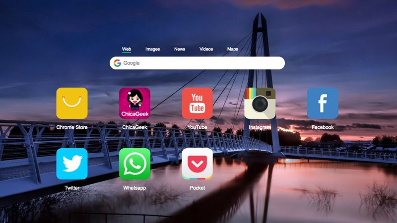 Infinity New Tab, tu nueva pestaña de inicio en Chrome