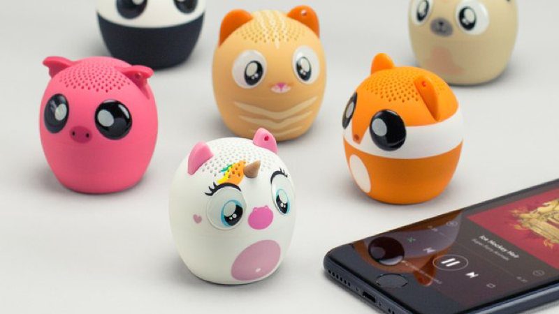 Colección de mini-altavoces bluetooth para móvil, ¡adorables!