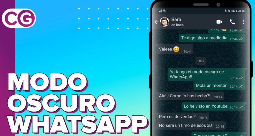Ya puedes ver cómo es el modo oscuro en WhatsApp