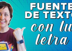 Cómo crear una fuente de texto con tu propia letra