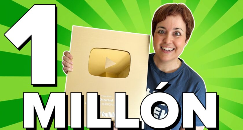 ¡Un millón de suscriptores en YouTube!