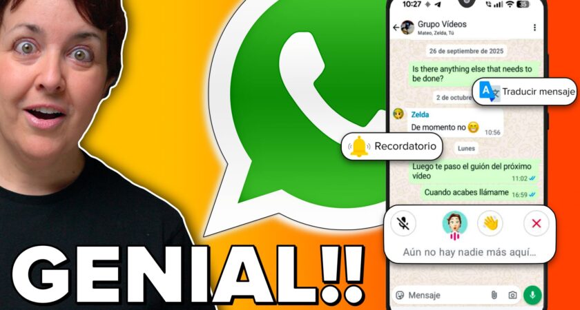 Las tres novedades de WhatsApp que no te puedes perder